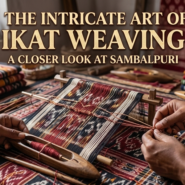 The Intricate Art of Ikat Weaving: A Closer Look at Sambalpuri Sarees