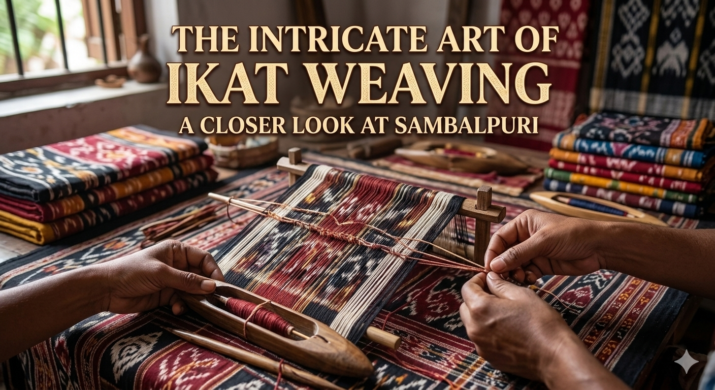 The Intricate Art of Ikat Weaving: A Closer Look at Sambalpuri Sarees