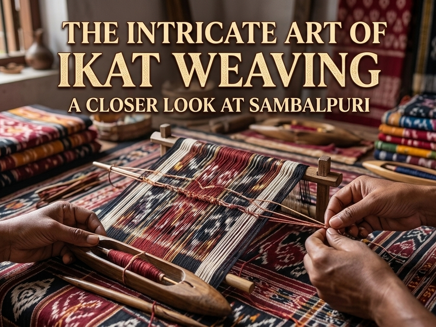 The Intricate Art of Ikat Weaving: A Closer Look at Sambalpuri Sarees