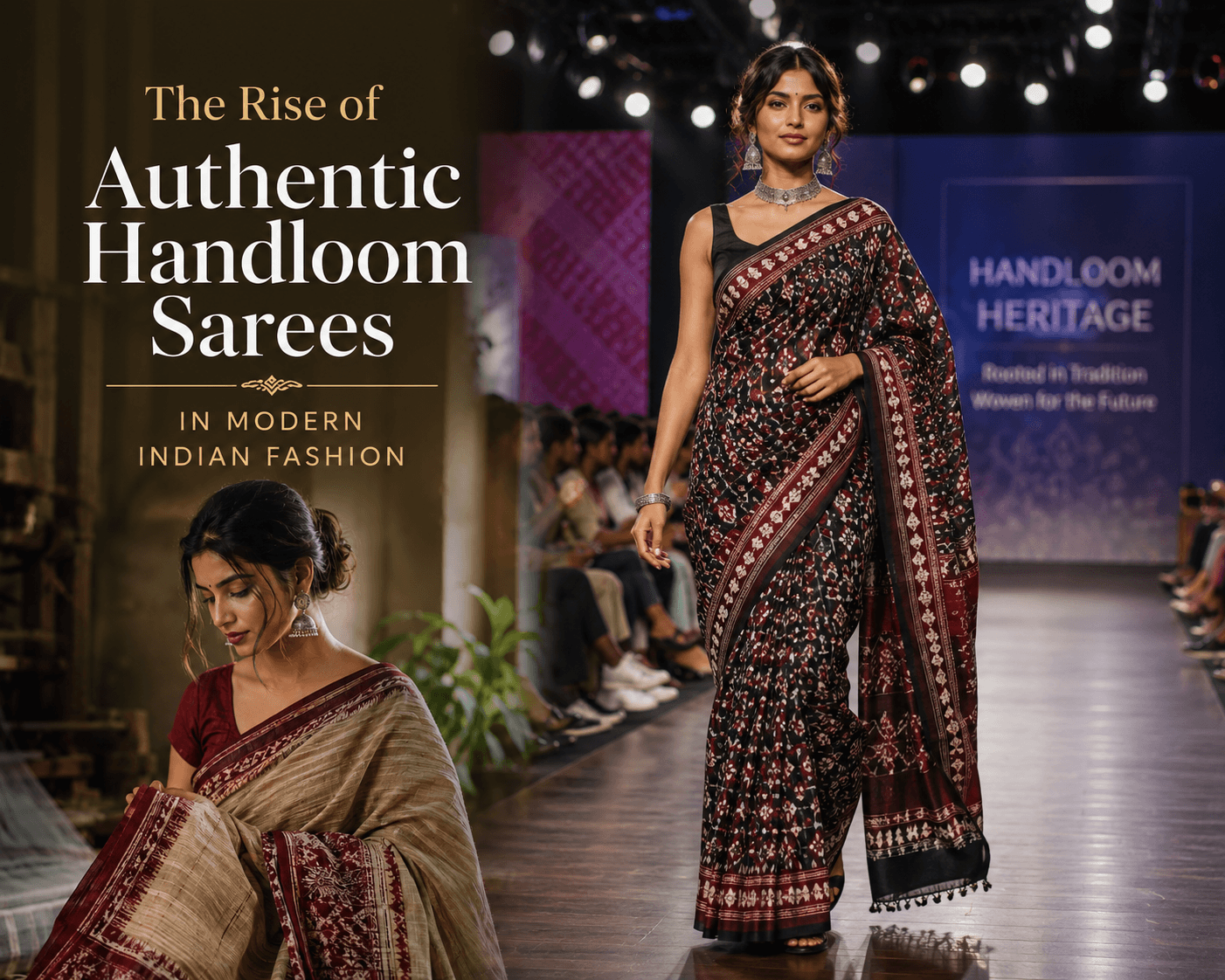 The Rise of Authentic Handloom Sarees in Modern Indian Fashion