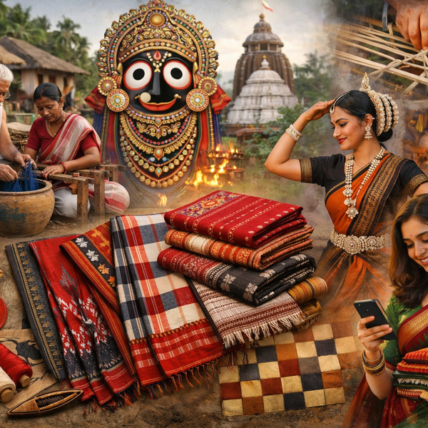 Authentic Odisha Handloom Saree: A Timeless Weave of Culture, Craft & Identity