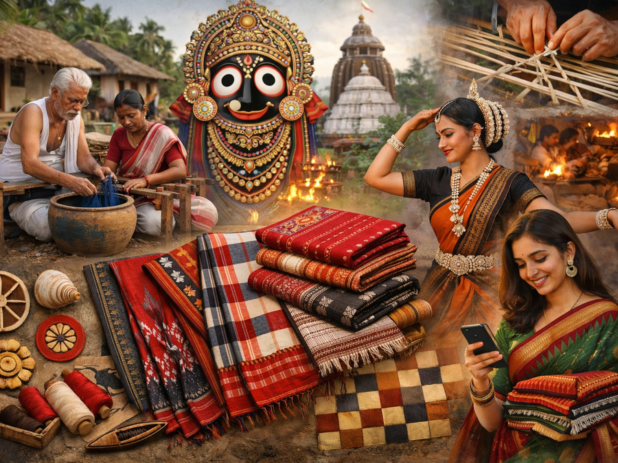 Authentic Odisha Handloom Saree: A Timeless Weave of Culture, Craft & Identity
