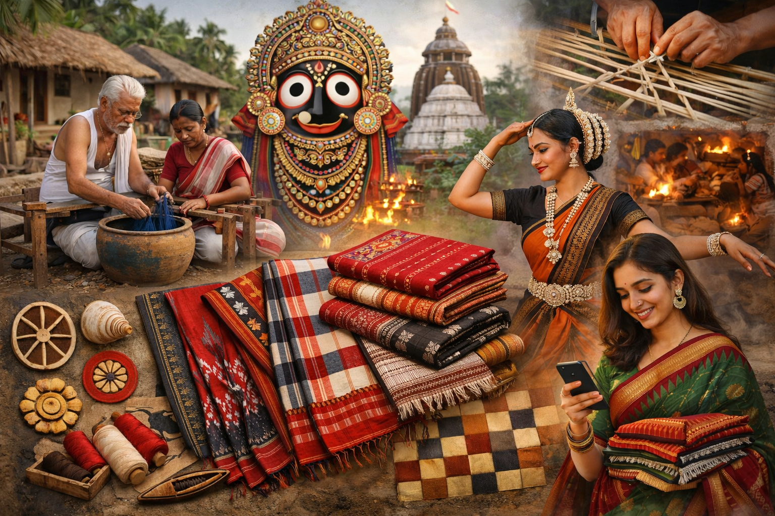 Authentic Odisha Handloom Saree: A Timeless Weave of Culture, Craft & Identity