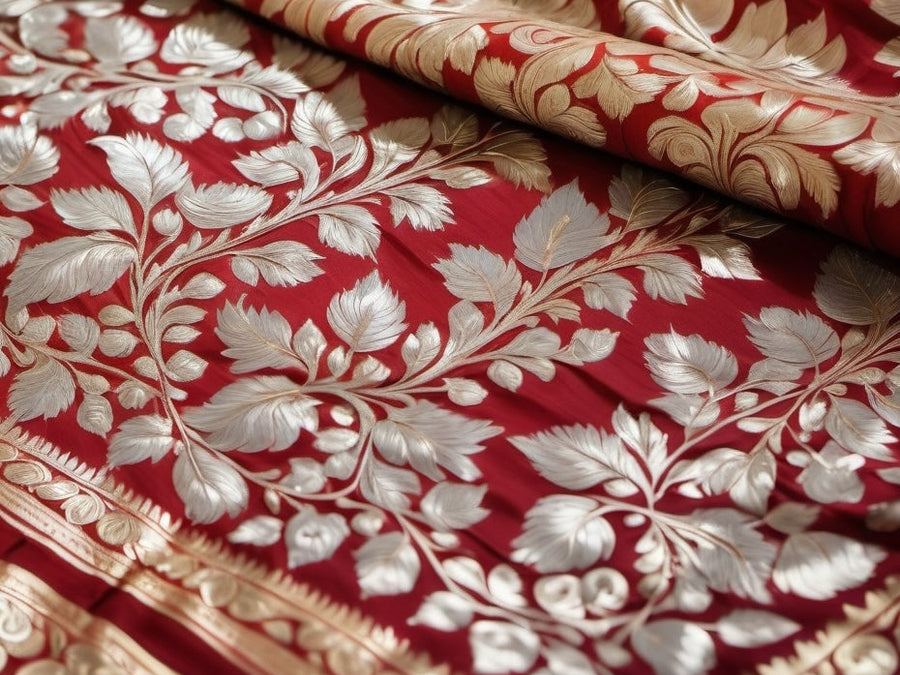 Woven Treasures: The Timeless Elegance of Gold and Silver Threads in Banarasi Silk Sarees