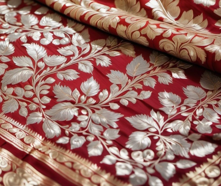 Woven Treasures: The Timeless Elegance of Gold and Silver Threads in Banarasi Silk Sarees