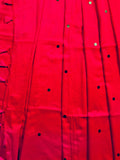 DARK PINK COIN LINEN SAREE