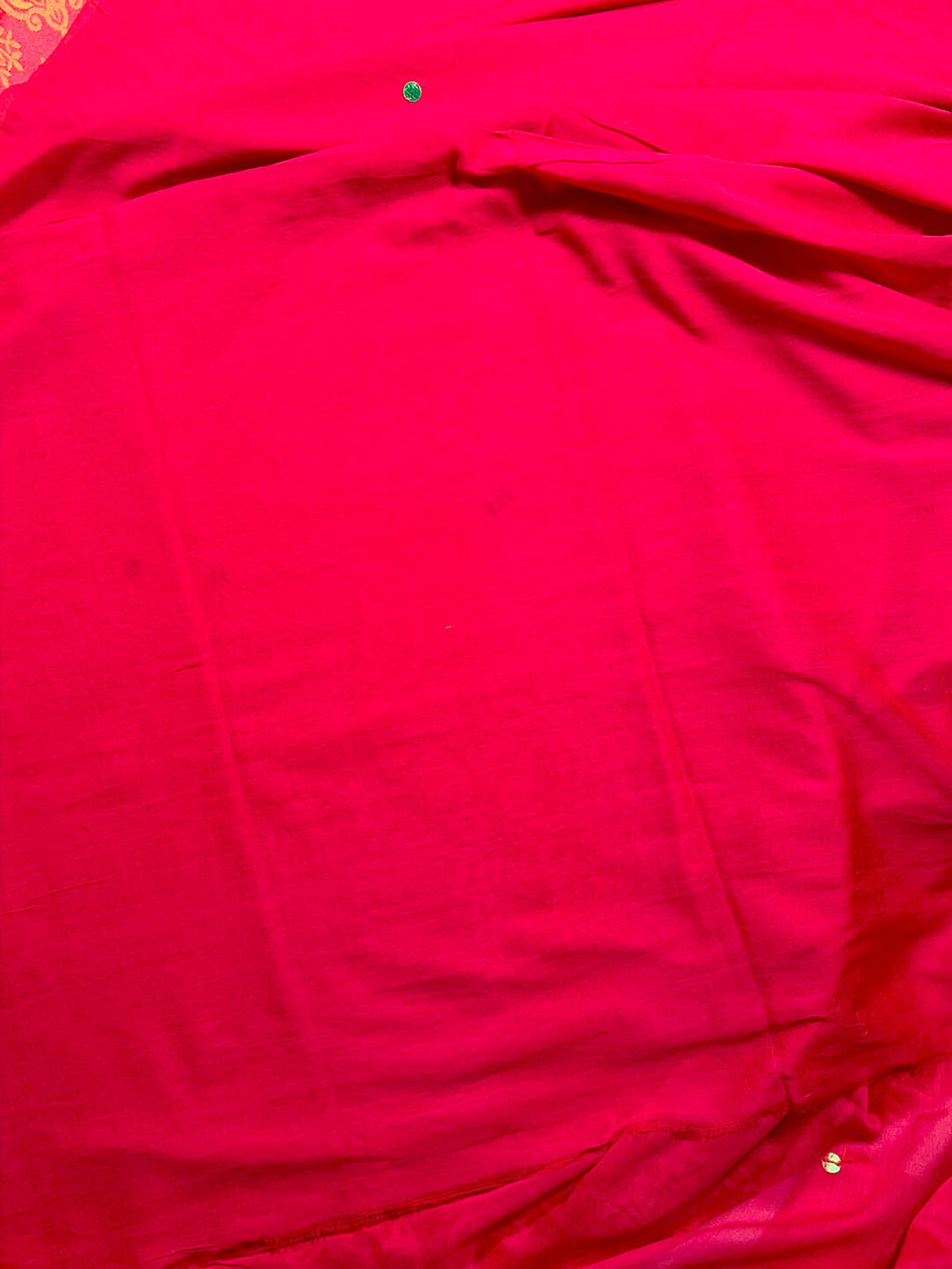 DARK PINK COIN LINEN SAREE