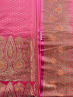 BLUSH PINK KATAN BANARSI SILK SAREE