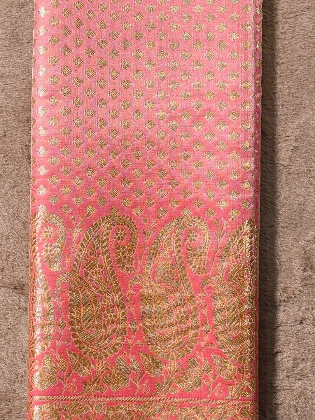 BABY PINK KATAN BANARSI SILK SAREE
