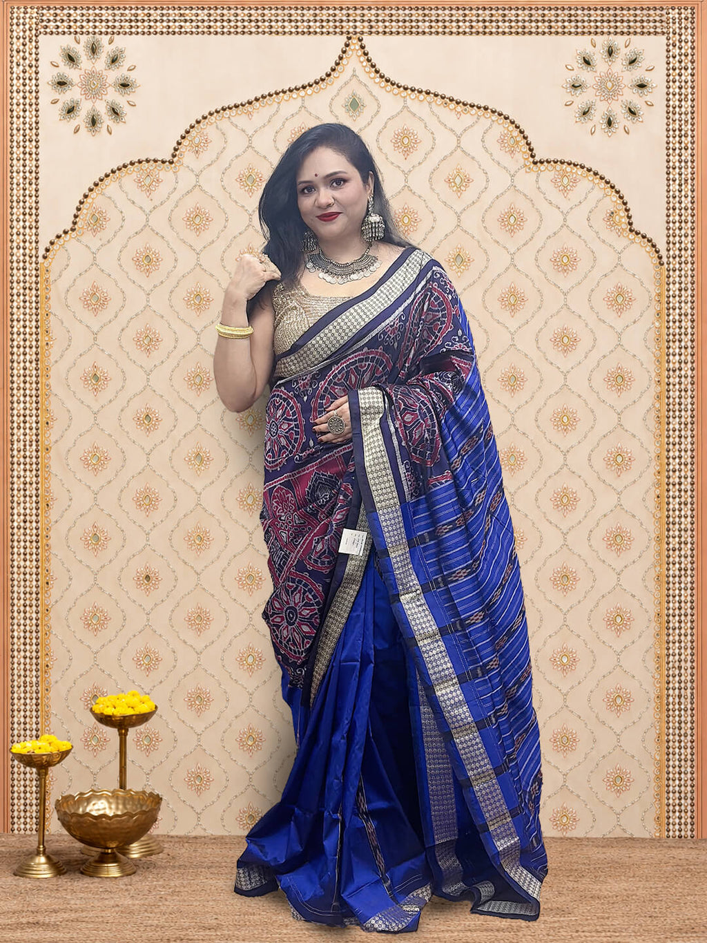 Blue Patli Nabakothi Saree