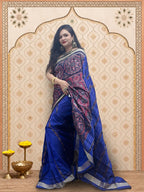 Blue Patli Nabakothi Saree