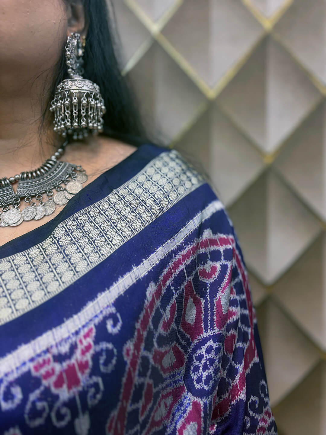 Blue Patli Nabakothi Saree