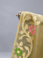 Golden Jamdani Tissue Saree