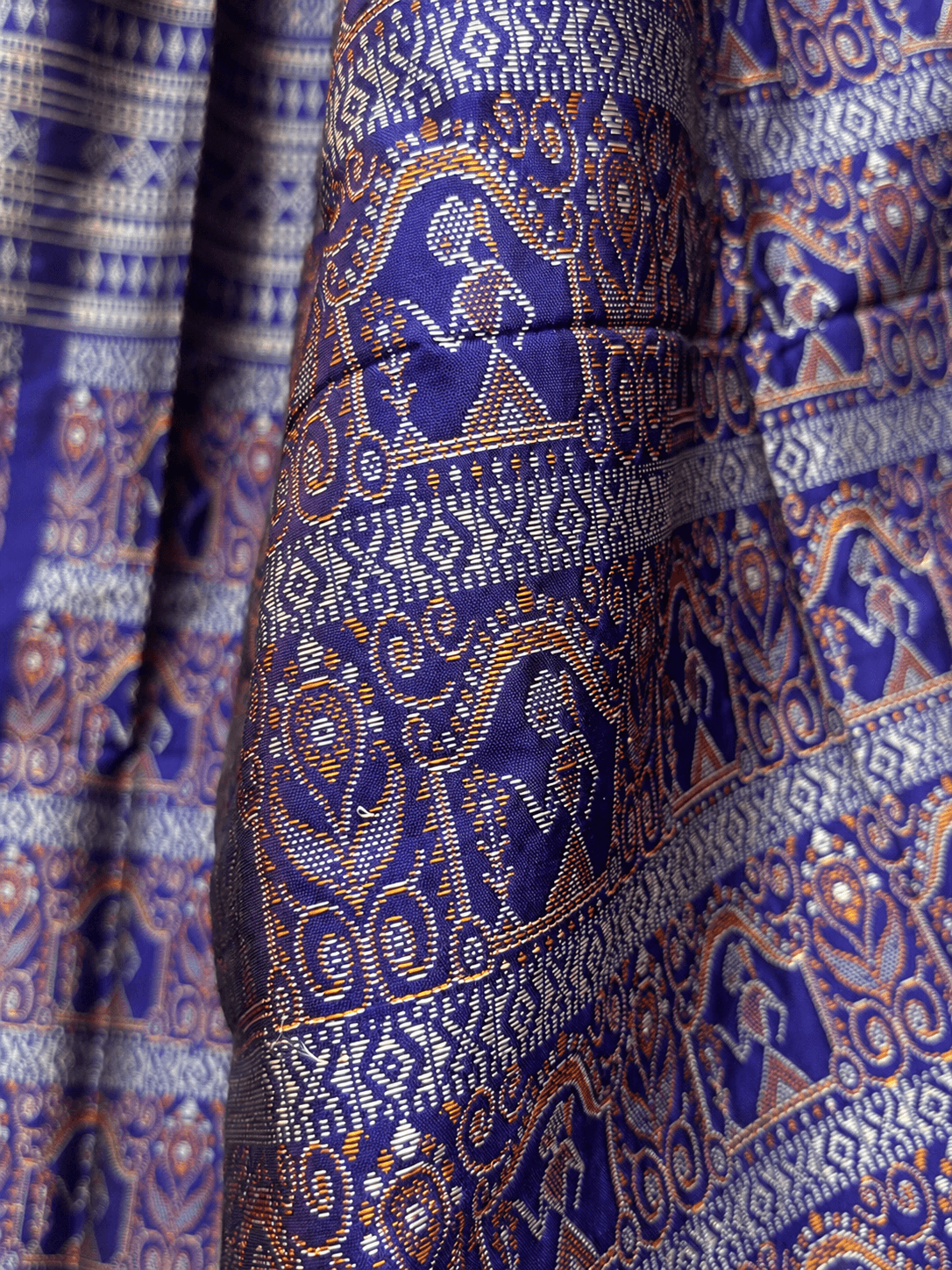 Green Doll with Blue Sambalpuri Saree – No Border