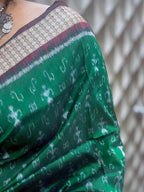 Green Patli Tribal Sambalpuri Saree