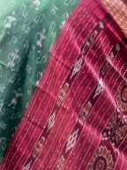 Green Patli Tribal Sambalpuri Saree