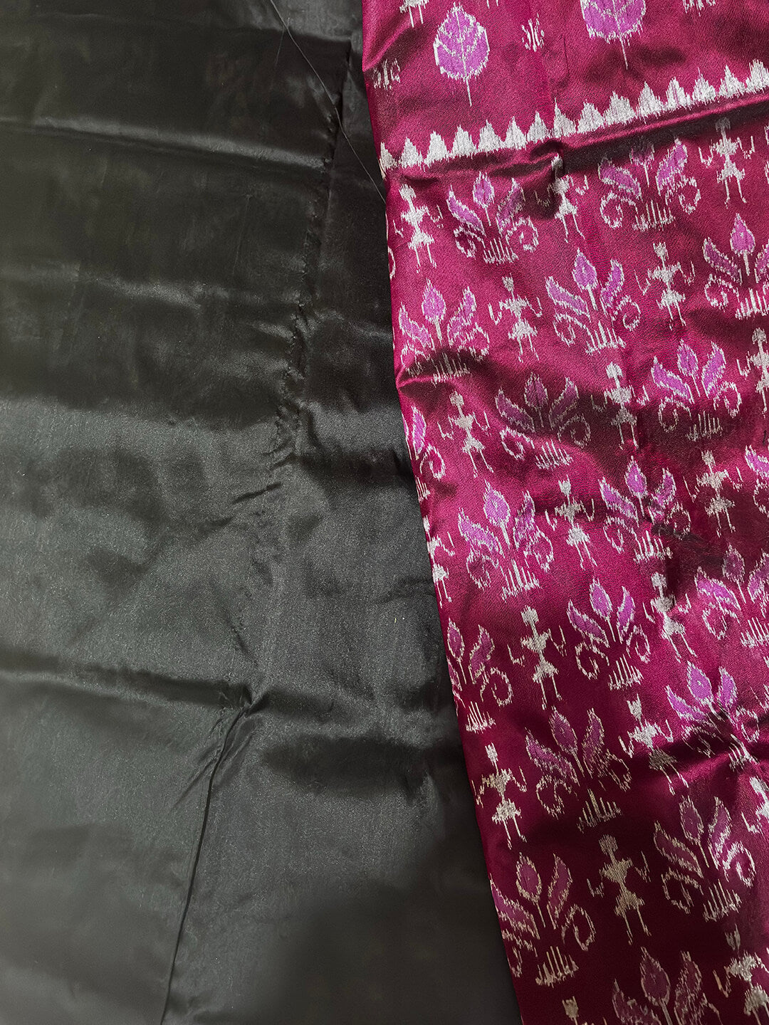 RUBY RED SAMBALPURI SILK SAREE