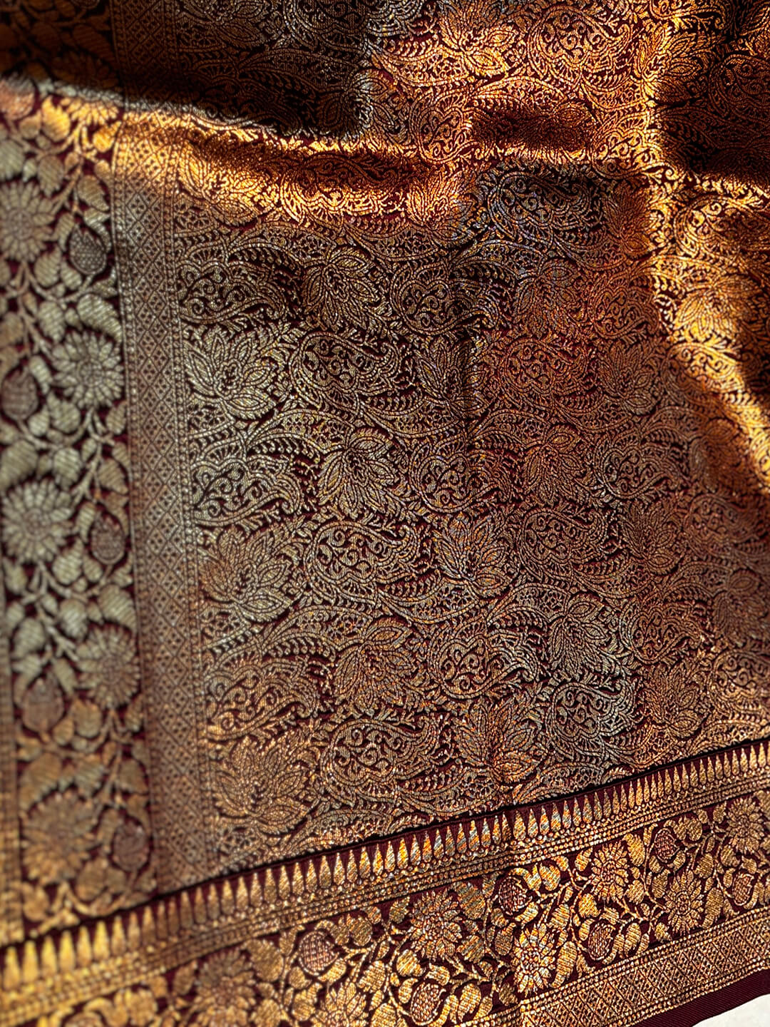 IMPERIAL PURPLE KATAN SILK SAREE