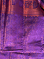 LIGHT BLUE & PURPLE COTTON SAREE