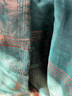 EMERALD GREEN ZARI LINEN SAREE
