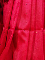 KHADI COTTON ROSE PINK SAREE