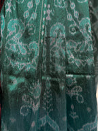HANDWOVEN GREEN AND RED SAMBALPURI PATA SAREE