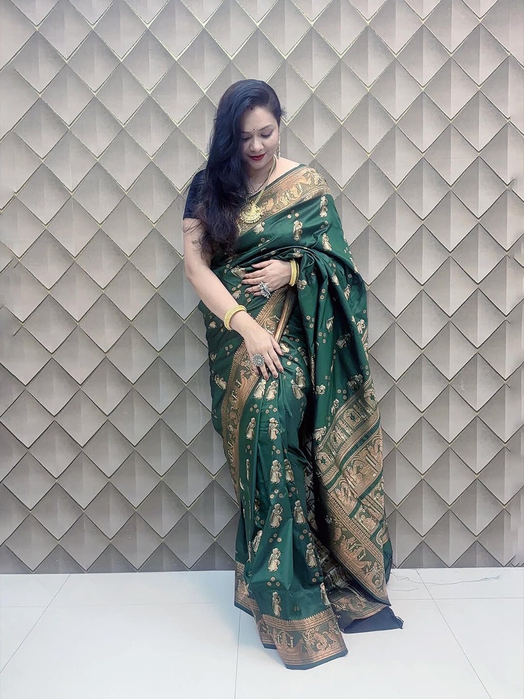 GREEN KANJEEVARAM SILK SAREE
