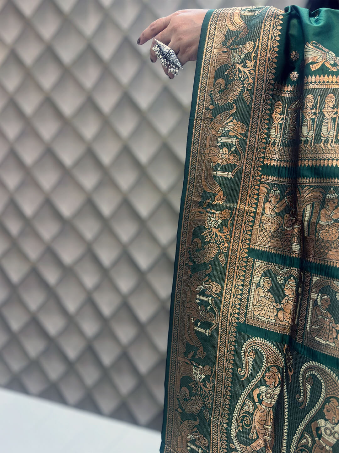 GREEN KANJEEVARAM SILK SAREE