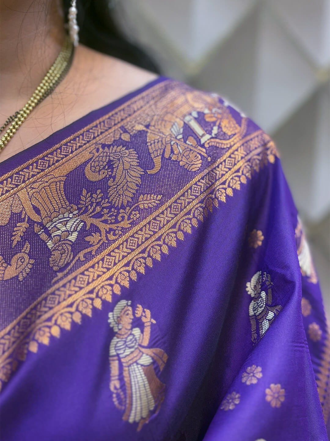 PURPLE KANJEEVARAM SAREE