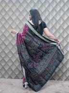 RUBY RED SAMBALPURI SILK SAREE