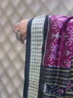 RUBY RED SAMBALPURI SILK SAREE
