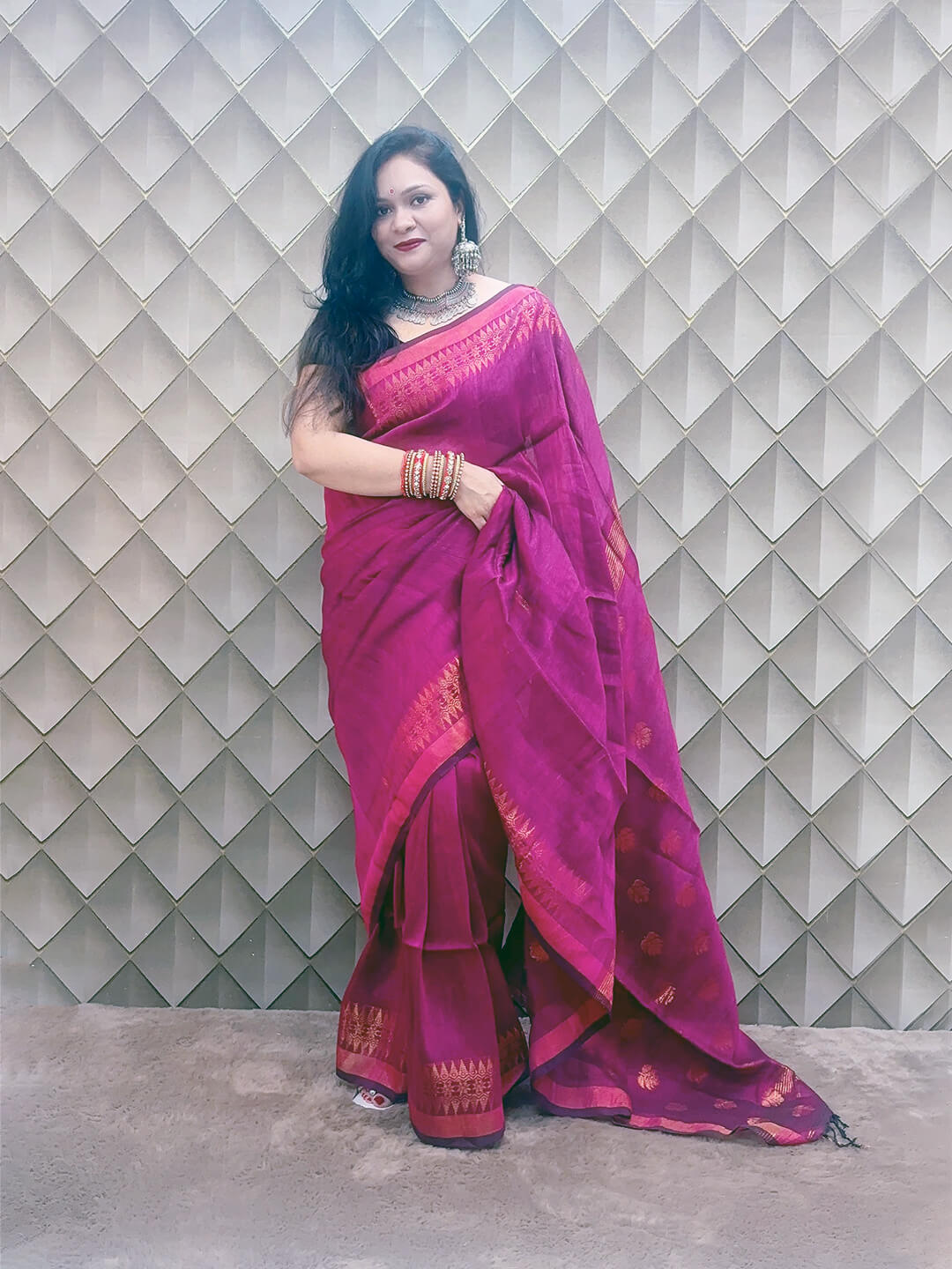 IMPERIAL PURPLE AND GOLDEN LINEN