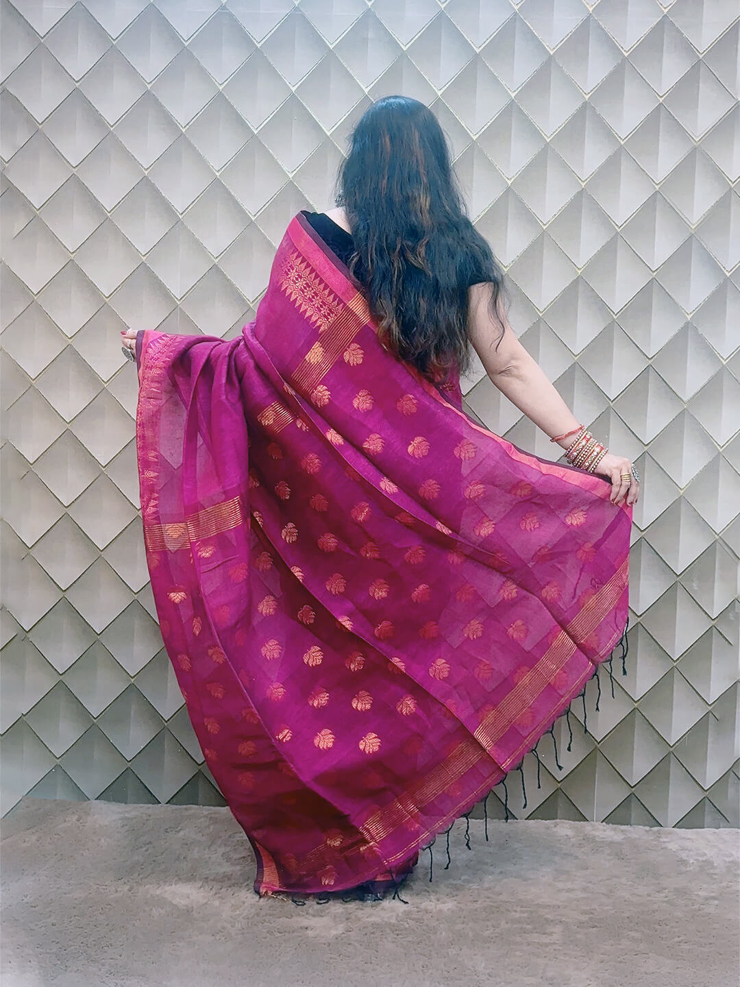 IMPERIAL PURPLE AND GOLDEN LINEN