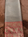 SAGE GREEN KATAN BANARSI SILK SAREE