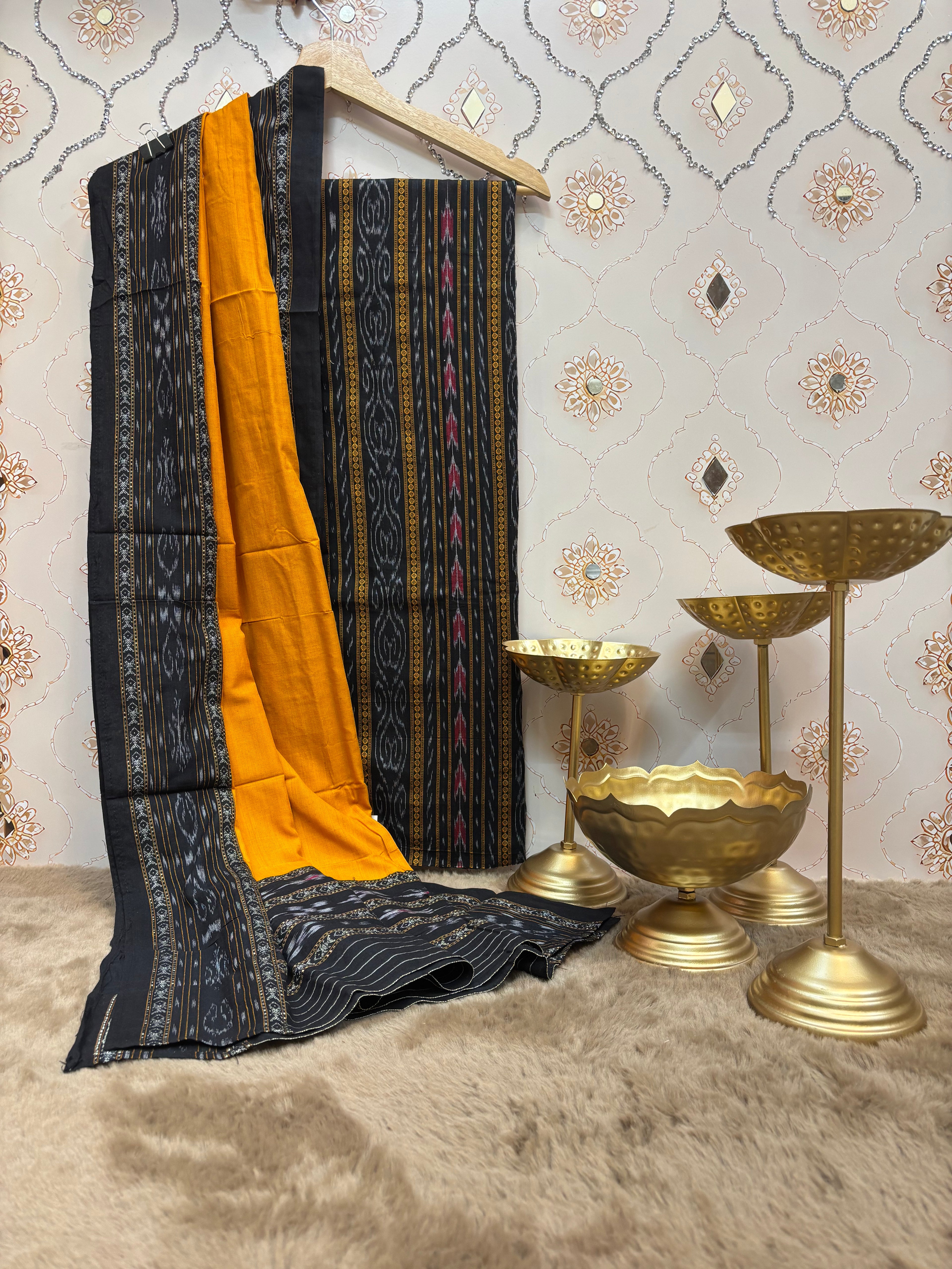 NISHA KANAK- Cotton Handwoven Suit Set