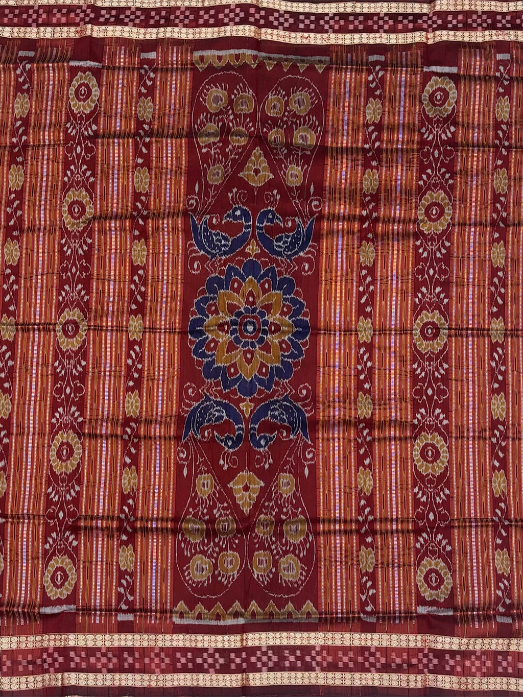 DARK FUSHSIYA SAMBALPURI PATA SAREE
