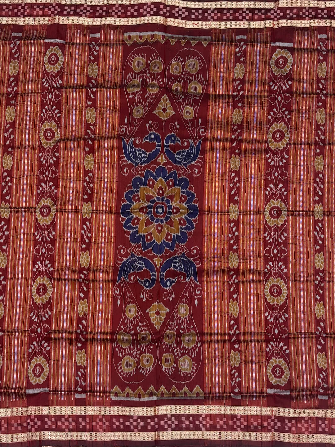 DARK FUSHSIYA SAMBALPURI PATA SAREE