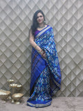 Neelrekha —Blue Sambalpuri Silk Saree
