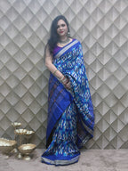 Neelrekha —Blue Sambalpuri Silk Saree