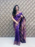 PURPLE KANJEEVARAM SAREE