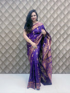 PURPLE KANJEEVARAM SAREE