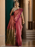 BRASSO LIGHT PINK SAREE