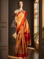 NOOR GOLDEN PINK TISSUE SAREE