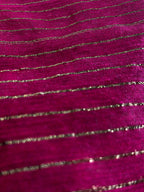 PINK WITH GOLDEN STRIKE KHADI COTTON SAREE