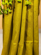 KHADI COTTON GREEN SAREE