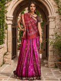 DEEP PINK SAMBALPURI SILK SAREE