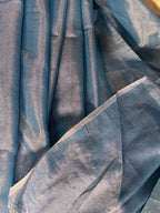 NOOR SKY BLUE TISSUE SAREE