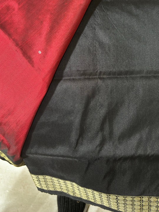 CORAL RED SAMBALPURI SILK SAREE