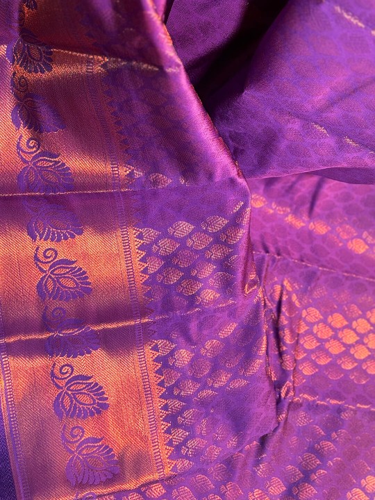 PEACH PINK MADURAI SILK COTTON SAREE