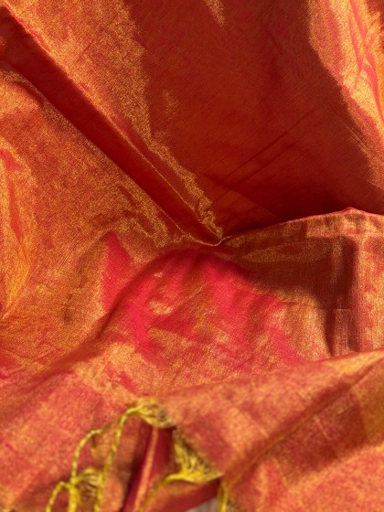 NOOR RED TISSUE SAREE